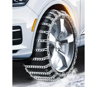 JUCCJUXIN Schneeketten aus Metall, Reifenkette | Schneeketten for Rasentraktoren Spezialfahrzeuge, langlebige Traktionshilfe for Winter Gelände(235/50R20)