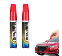 Junjie 2 Stück Flaconi Auto Lackstift,Auto Lackstift,Lackstift Car Lack ,Autolackstif,Lackstifte, Kratzer Reparatur Stift,Für Car Kratzer Reparatur，Red