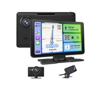 JUNSUN 4K Frontkamera 9"CARPLAY GPS FM Autoradio, FM, Bluetooth, Black
