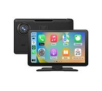 JUNSUN 9" Apple carplay Display Frontkamera Autoradio, FM, Bluetooth, Black