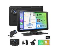 JUNSUN 9" CarPlay Frontkamera KAM Autoradio, FM, Bluetooth, Black