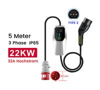 JUNSUN Typ 2 Ladekabel 22 KW für Hybrid & E-Auto Ladestation Elektrofahrzeuge