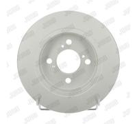 JURID 2x Bremsscheibe hinten Ø259 mm Voll beschichtet für Suzuki Swift IV FZ