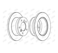 Jurid Bremsscheibe 567761J hinten rechts/links voll 272 mm für Mercedes-Benz VW
