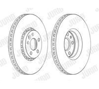JURID 562672JC-1 Bremsscheibe für VOLVO