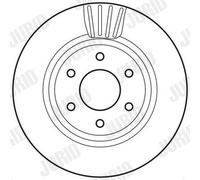JURID 562813JC Brake Disc for NISSAN
