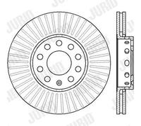 JURID Bremsscheibe 561548jc 288mm 25mm für SEAT VW Audi Skoda ROVER VAG