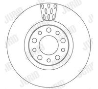 JURID Bremsscheibe 562299jc 305mm 28mm für ALFA ROMEO Fiat JEEP