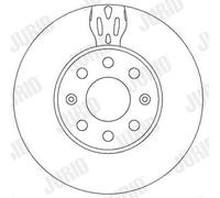 JURID Bremsscheibe 562304jc 257mm 22mm für Opel Vaughall Fiat