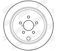 JURID Bremsscheibe hinten rechts links voll 286mm für TOYOTA SUBARU 562660JC