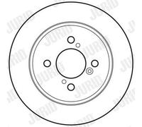 JURID Bremsscheibe hinten rechts links voll 259mm für SUZUKI 562698JC