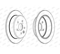JURID Bremsscheibe hinten rechts links voll 291mm für LEXUS TOYOTA 562920JC
