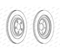 JURID Bremsscheibe hinten rechts links belüftet 326mm für DAIMLER JAGUAR 563027JC