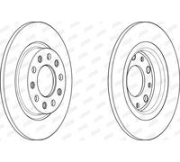 JURID Bremsscheibe hinten rechts links voll 264mm für ALFA ROMEO 563106JC