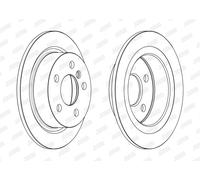 JURID Bremsscheibe hinten rechts links voll 259mm für MINI BMW 563220JC