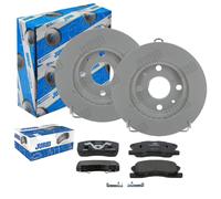 JURID BREMSSCHEIBEN 234mm + BELÄGE VORNE passend für DAIHATSU SIRION + YRV