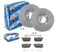JURID BREMSSCHEIBEN 247mm + BELÄGE VORNE passend für CITROEN SAXO PEUGEOT 106