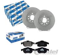 JURID BREMSSCHEIBEN 288mm + BELÄGE VORNE passend für OPEL VECTRA B + CALIBRA A