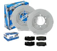 JURID BREMSSCHEIBEN 296mm + BELÄGE VORNE passend für TOYOTA HILUX 7 + FORTUNER