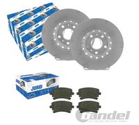 JURID BREMSSCHEIBEN 310mm + BELÄGE HINTEN passend für AUDI A8 4E D3 Bj 2002-2010