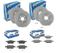 JURID BREMSSCHEIBEN + BELÄGE VORNE + HINTEN passend für VOLVO C30 C70 S40 V50