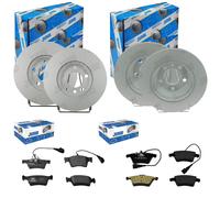 JURID BREMSSCHEIBEN + BELÄGE VORNE+HINTEN passend für VW TOUAREG 7L Bj 2002-2010