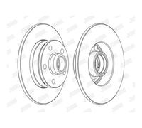 JURID Bremsscheiben hinten Ø226mm Voll für VW Passat Stufenheck 32B 3A5 35I Seat