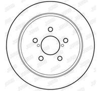 JURID Bremsscheibe hinten rechts links voll 274mm für SUBARU 562826JC