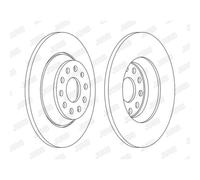 JURID Bremsscheibe hinten rechts links voll 300mm für SKODA VW SEAT AUDI 3Q0615601A 3Q0615601 JZW698601BB 563168JC