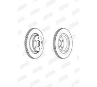 JURID Bremsscheiben vorne Ø332 mm belüftet für Jeep Cherokee Compass Nitro