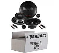JUST SOUND best choice for caraudio Lautsprecher Boxen Musway ME6.2C - 16,5cm System Auto Einbauzubehör - Einbauset passend für Renault R19 - justSOUND