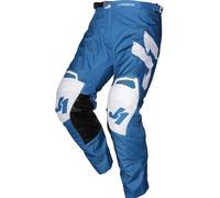 Just1 J-Force Terra Motocross Hose, weiss-blau, Größe 44 für Männer