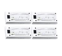 JUTTAUTO Auto Innen Beleuchtung LED, KFZ Innenraumbeleuchtung 12 LEDs 12V-24V Weiß Lampe mit EIN/AUS Schalter für T5 T4 Auto Wohnmobile LKW Van Universal Beleuchtung (4pcs)
