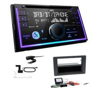JVC 2-DIN MP3 Autoradio Bluetooth DAB+ für Saab 9-5 2009-2011 schwarz