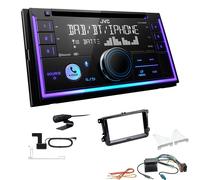 JVC 2-DIN MP3 Autoradio Bluetooth DAB+ für Volkswagen VW Caddy ab 2003 piano