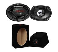 JVC 3-Wege Aufbau Lautsprecher Oval 16x23cm Triax MDF Gehäuse (Paar) 500W