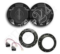JVC 4-Wege Lautsprecher 350W 165mm+VW Jetta Sharan Touran LSP Ringe+Adapter Set