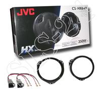 JVC 4-Wege Lautsprecher Opel Astra F+G Omega B Lautsprecherringe + Adapter Set