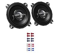 JVC Auto Lautsprecher Boxen CS-J420X 420 Watt 10 cm 2 Wege Koax passend für Chevrolet Spark ab 2010 Heckbereich