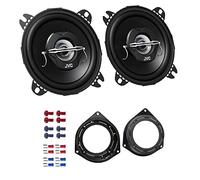 JVC Auto Lautsprecher Boxen CS-J420X 420 Watt 10 cm 2 Wege Koax passend für FIAT Punto Evo 199 2009-2011 Seitliche Heckablage