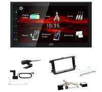 JVC Bluetooth 2DIN DAB+ Autoradio für Volkswagen VW Caddy ab 2003 piano Canbus