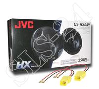 JVC CS-HX649 4-Wege Lautsprecher350W BOXEN + KFZ Adapterkabel Fiat Punto 188 Set