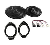 JVC CS-HX649 Boxen 350 Watt für Opel Astra J (P-J) +Lautsprecher Ringe +Adapter