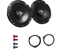 JVC CS-J620X Auto Lautsprecher 16,5 cm mit Einbauset passend für Opel Astra G 1998-2005 Türen vorne 600 W 165mm 2 Wege Koax