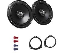 JVC CS-J620X Auto Lautsprecher 16,5 cm mit Einbauset passend für Opel Tigra Twintop Coupe 2004-2009 Türen vorne 600 W 165mm 2 Wege Koax