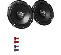 JVC CS-J620X Auto Lautsprecher 16,5 cm mit Einbauset passend für Peugeot 206 ab 1998 Türen vorne 600 W 165mm 2 Wege Koax