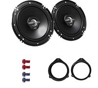 JVC CS-J620X Auto Lautsprecher 16,5 cm mit Einbauset passend für Saab Saab 9-3 1998-2002 Türen vorne 600 W 165mm 2 Wege Koax