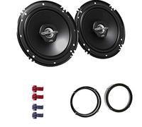 JVC CS-J620X Auto Lautsprecher 16,5 cm mit Einbauset passend für VW Volkswagen Touran ab 2003 Türen hinten 600 W 165mm 2 Wege Koax