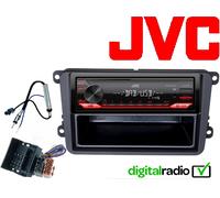 JVC DAB+ USB Aux In Radio passend für VW Caddy 2K 2C 2003 bis 2013