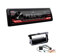 JVC Digital Autoradio Bluetooth DAB+ für Volkswagen VW Caddy III piano black